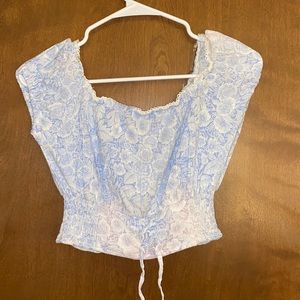 off the shoulder Aeropostale crop top